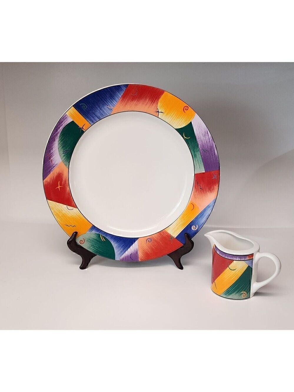 Sango Tango 4915- 12" Platter & Creamer